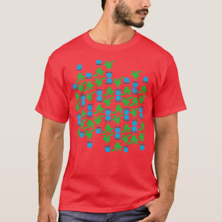 Fun Avocado Tree Pattern T-Shirt
