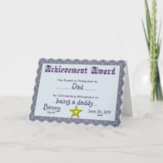 Fun Award Father's Day Card