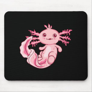 Fun Axolotl Lover Cute Axolotl Cute Kawaii Kitten Mouse Mat