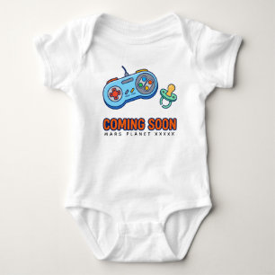 Fun Baby Announcement Gamer / Player Coming Soon Bodysuit