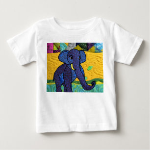 Fun Baby Elephant - Quilt Like Design T-Shirt