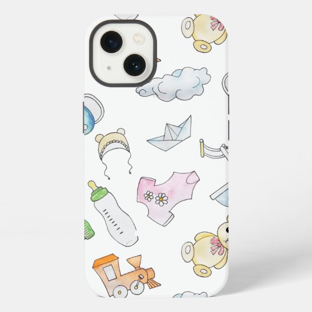 Fun Baby Things iPhone Case (Back)