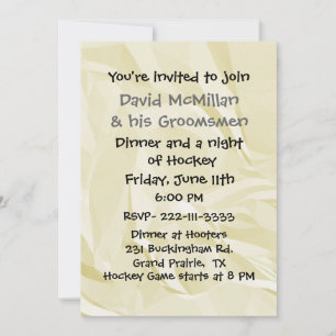 Fun Bachelor Party Invitation