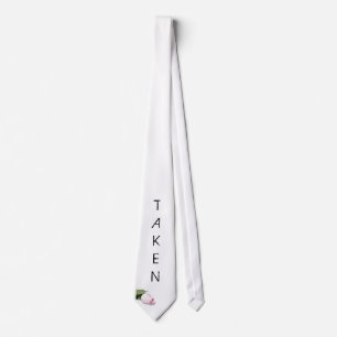 Fun Bachelor Tie Gift for Groom "i'm Taken"