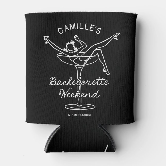 Fun Bachelorette Weekend Can Cooler (Front)