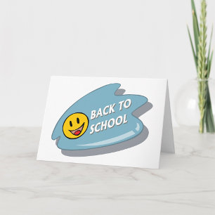 Fun Back to School Smiley Face  Card