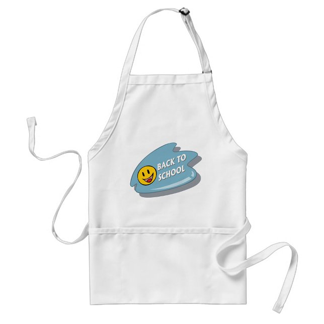 Fun Back to School Smiley Face  Standard Apron (Creator Uploaded)