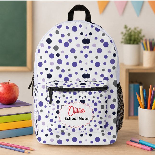  Fun Back to School Supplies for Kids or Teachers Printed Backpack (Fun Back to School Supplies for Kids or Teachers Printed Backpack)