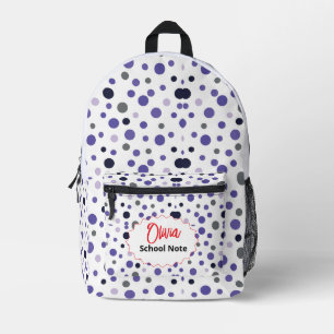 Fun Back to School Supplies for Kids or Teachers Printed Backpack