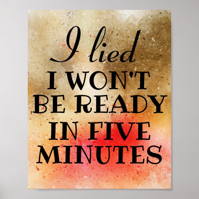 Fun Background Browns Golds Red Fun Words Poster (Front)