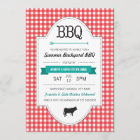 Fun Backyard BBQ Invite