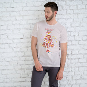 Fun Bacon & Eggs Christmas Morning Squad Tri-Blend Shirt