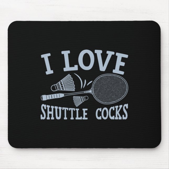 Fun Badminton Player Match Game Joke  Mouse Mat (Front)
