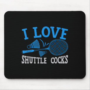 Fun Badminton Player Match Game Joke Mouse Mat