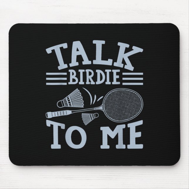 Fun Badminton Player Match Game Joke  Mouse Mat (Front)