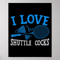 Fun Badminton Player Match Game Joke