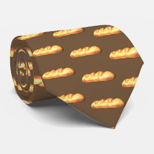Fun Baked bread pattern bakery tie