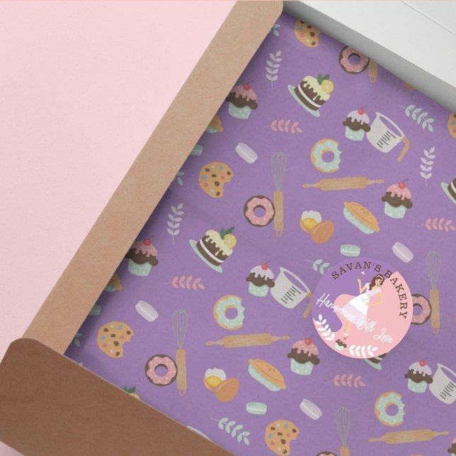 Fun Baking Utensils & Sweets Bakery Pattern Tissue Paper (Creator Uploaded)