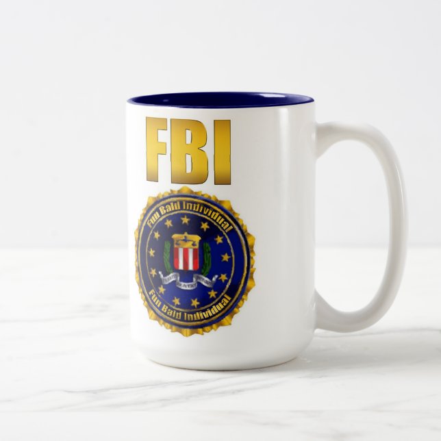 Fun Bald Individual Two-Tone Coffee Mug (Right)