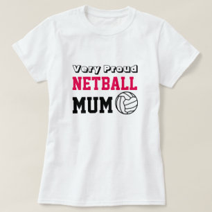 Fun Ball Design Netball Mum T-Shirt