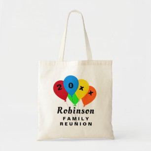 Fun Balloon Design Family Reunion Souvenir Gift Tote Bag
