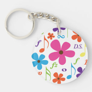 Fun Band or Choir Music Keychain Gift