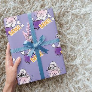 Fun bang Comic book style trendy gift Wrapping Paper