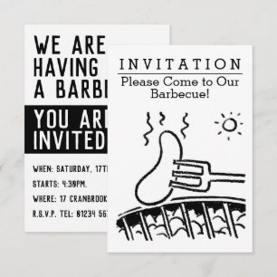 Fun Barbecue Invitation