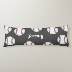 fun baseball add any name or text sports themed body cushion