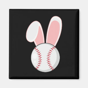 Fun Baseball Bunny Easter Kids Boys Toddler  Magnet