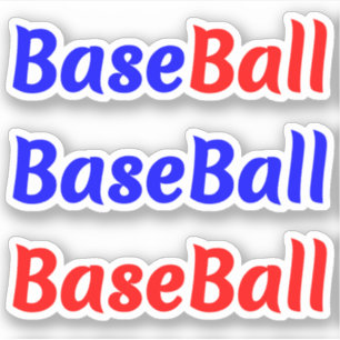 Fun Baseball Phrase Sticker Decals for Players