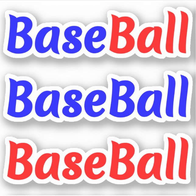 Fun Baseball Phrase Sticker Decals for Players (Front)
