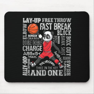 Fun Basketball  Boys Girls Cute Panda Gifts Kids  Mouse Mat