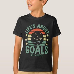 Fun basketball boys lifes about goals and assists T-Shirt