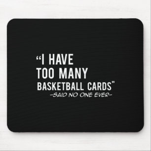 Fun Basketball Cards Collector Gift   Mouse Mat
