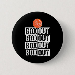 Fun Basketball Coach  Gift Box Out Saying 6 Cm Round Badge