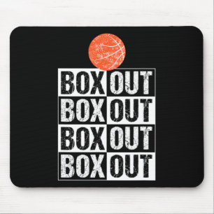 Fun Basketball Coach Gift Box Out Saying Mouse Mat
