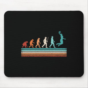 Fun Basketball Evolution Retro Basketball Player Mouse Mat