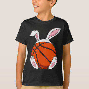 Fun Basketball for Boys Teen Men Basketball Rabbit T-Shirt