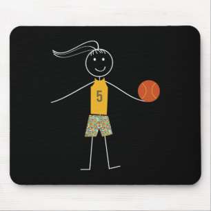 Fun  Basketball Girls Basketball Player  Mouse Mat