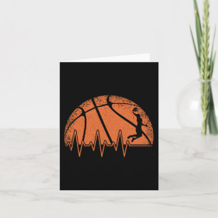 Fun Basketball Heartbeat Basketball Player  Card