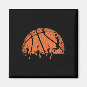 Fun Basketball Heartbeat Basketball Player Magnet
