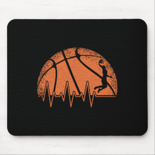 Fun Basketball Heartbeat Basketball Player Mouse Mat