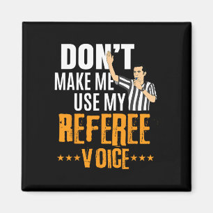 Fun Basketball Ref Hoops - Basketball Referee  Magnet