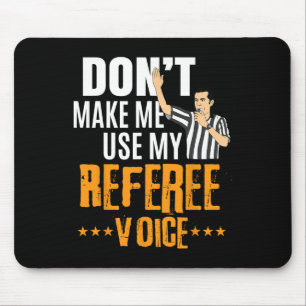 Fun Basketball Ref Hoops - Basketball Referee Mouse Mat