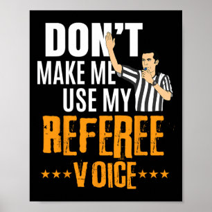 Fun Basketball Ref Hoops - Basketball Referee  Poster