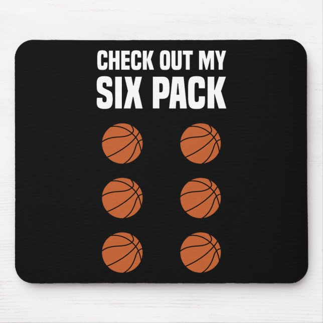 Fun Basketball  Six Pack Basketball Player  Mouse Mat (Front)