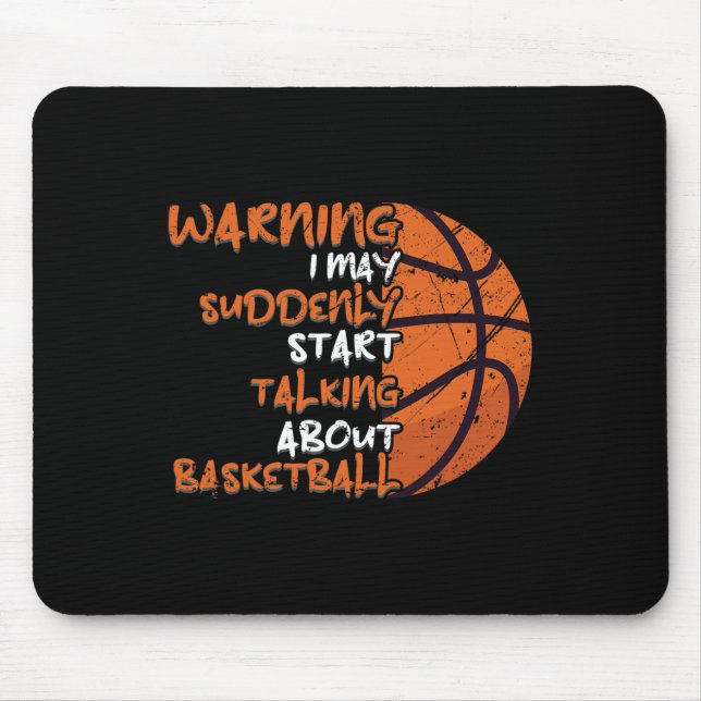 Fun Basketball top  Basketball Lover Mouse Mat (Front)