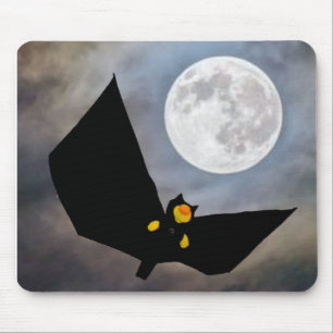Fun bat design for Halloween Mouse Mat