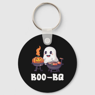 Fun Bbq Rbecue Boo Ghost Halloween Matching Costum Key Ring